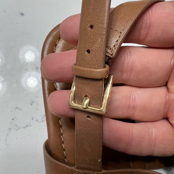 Tory Burch Tan Claire Sandals, Rohan Tan, Size 9 - Picture 8 of 10